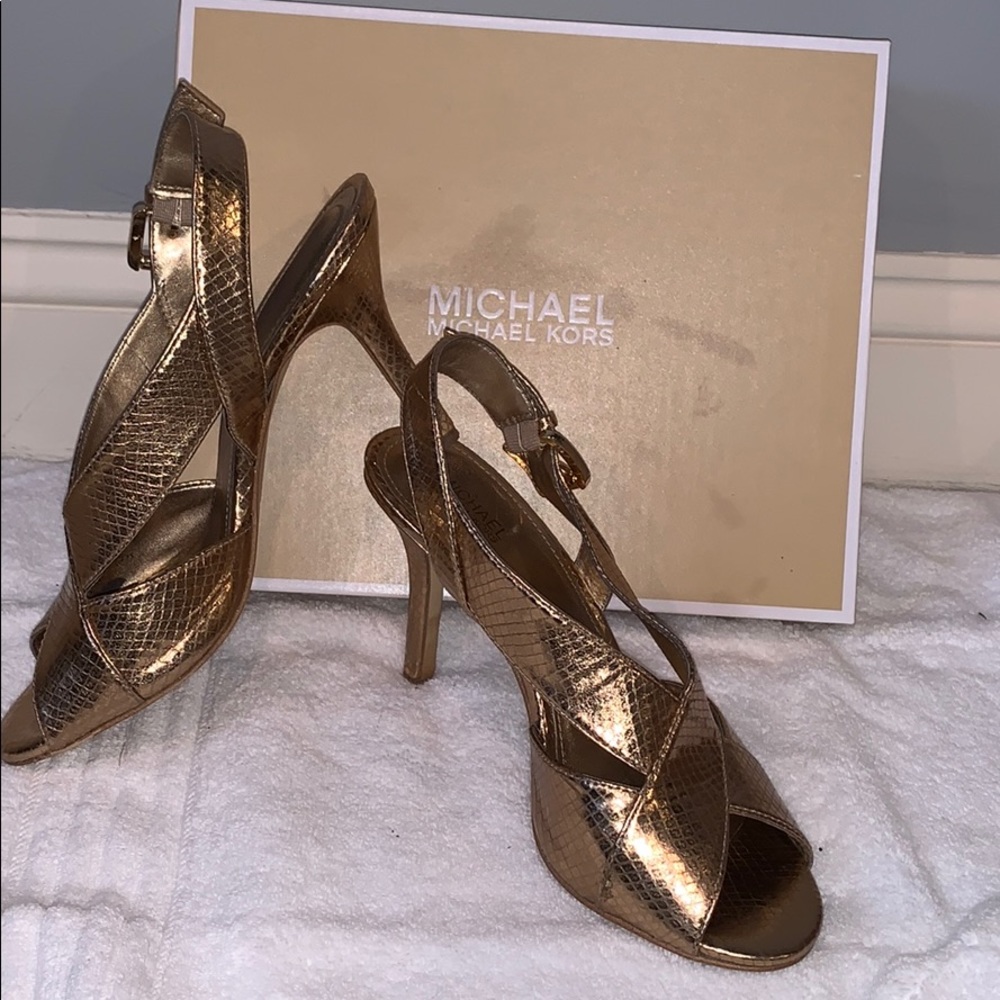 Gold heels